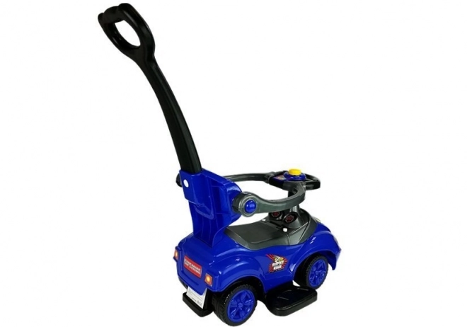 Mega Car 3v1 Push Ride Blue