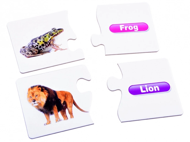 Educational English Animal Puzzle Set