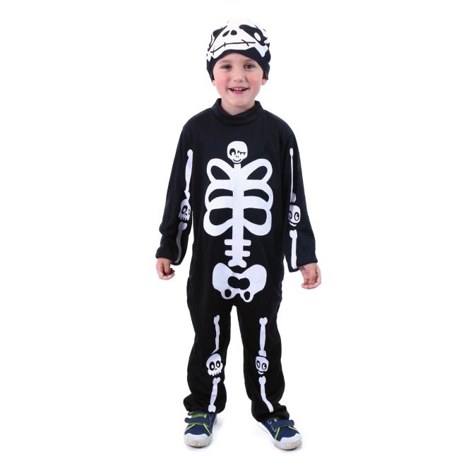 Children's Skeleton Costume with Hat