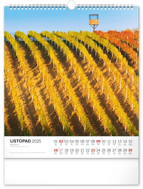 Notique Wall Calendar Moravian Tuscany Charm 2025