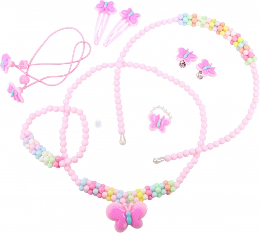 Ensemble mode à papillons – coffret de bijoux et d’accessoires pour cheveux pour enfants