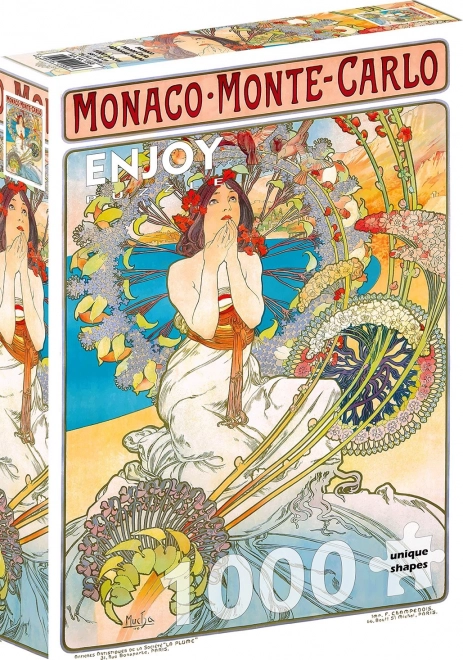 Monaco Monte Carlo Puzzle by Alfons Mucha