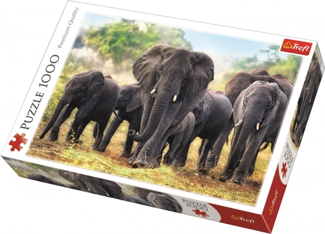 African Elephants Puzzle 1000 Pieces