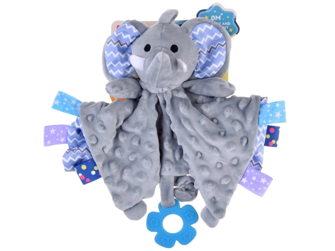 Plush Elephant Comforter with Tags and Teether – elephant