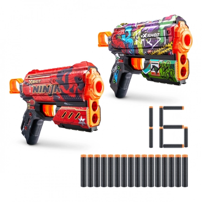 X-Shot Launcher Set with Skins Flux