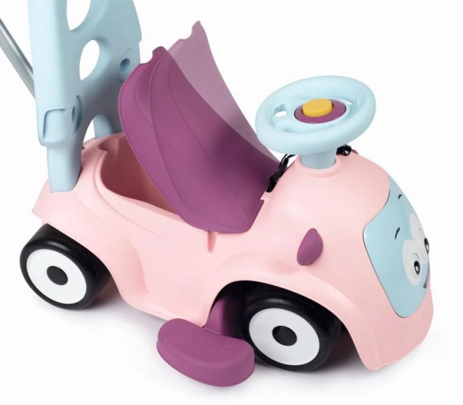 Smoby Maestro 3-in-1 Ride-On with Sounds and Push Handle - Pink