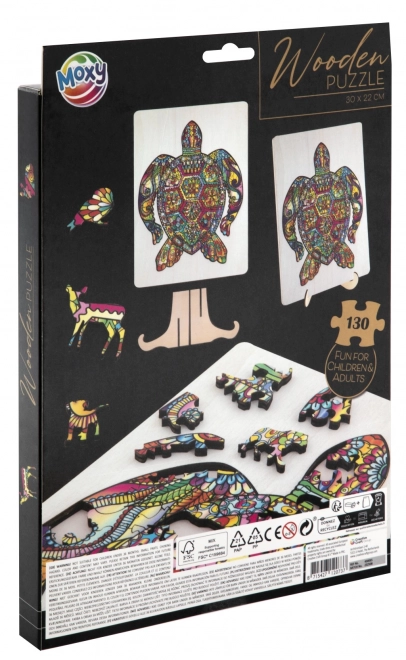 Moxy Contour Puzzle Turtle 130 Pieces