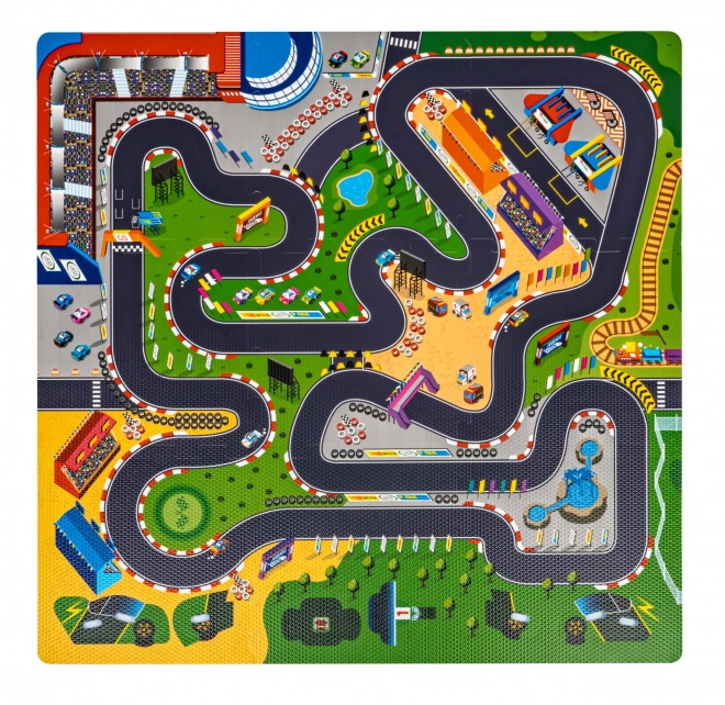 Racing Track Foam Puzzle Mat for Kids 10m+ with Assemble Car