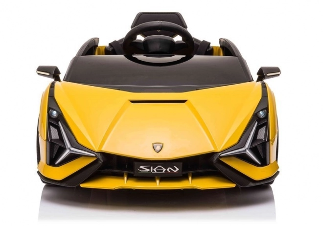 Yellow Lamborghini Sian Electric Ride-On Car