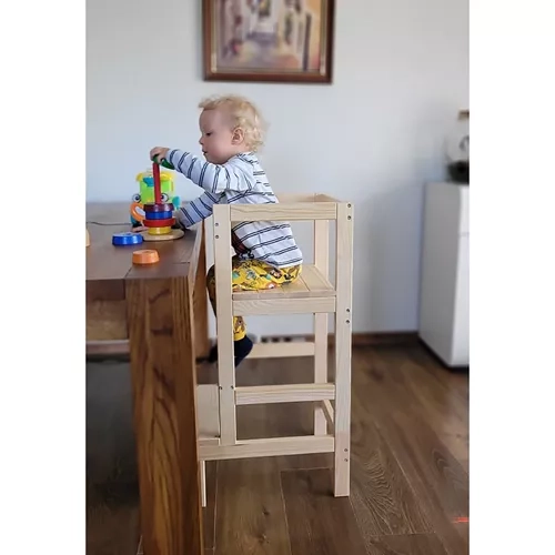 Wooden Kitchen Helper Step Stool for Kids