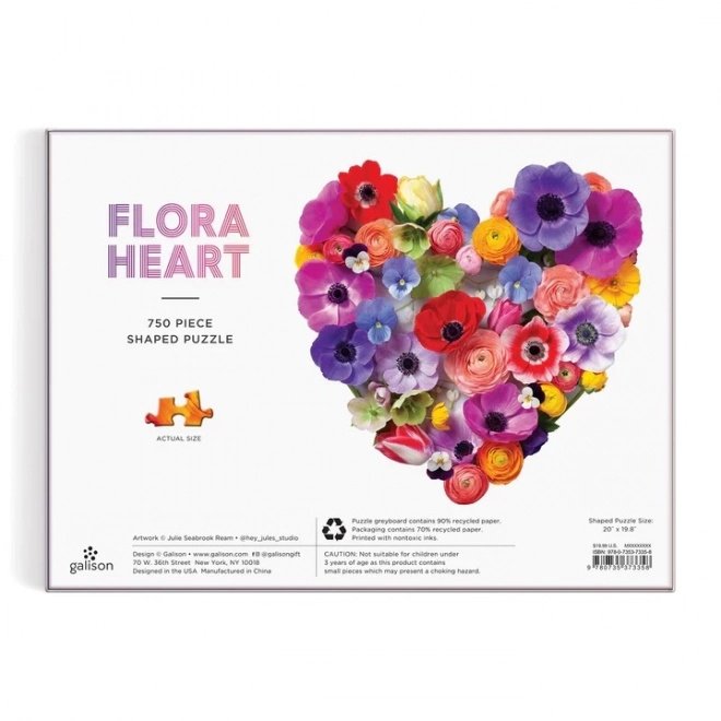 Flower Heart Puzzle 750 Pieces