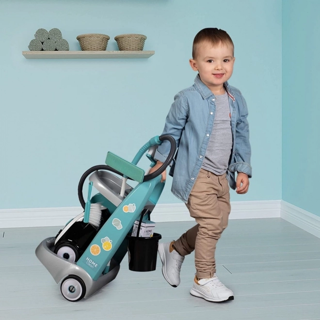 Cleaning Trolley with Vacuum Cleaner