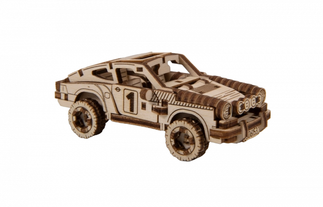 Wooden 3D Puzzle Rally Car Model