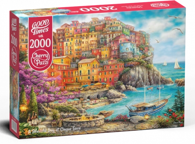 Cherry Pazzi Beautiful Day in Cinque Terre 2000 Piece Puzzle