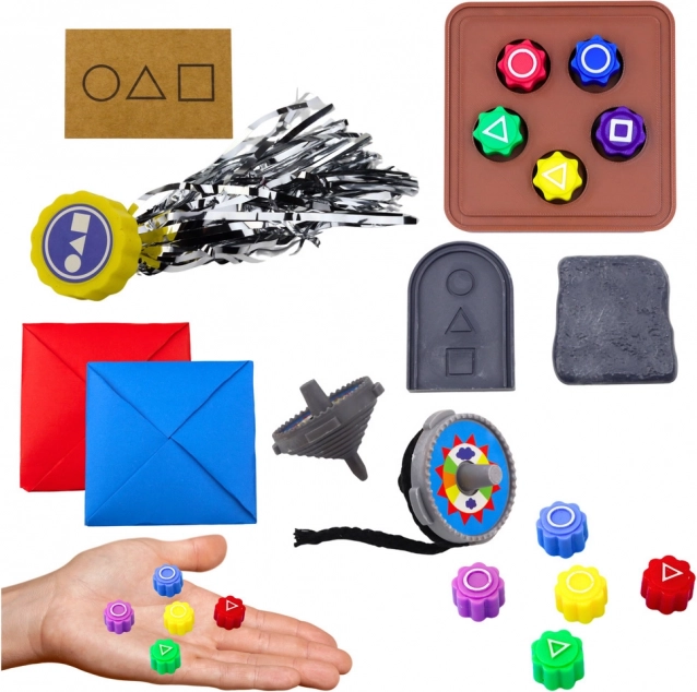 Set di 5 giochi Squid Game - giochi coreani tradizionali