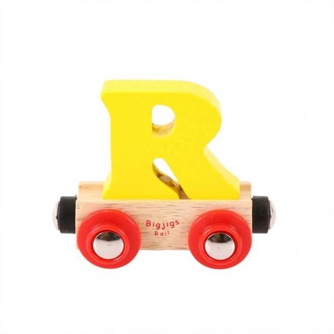 Bigjigs Rail Wooden Train Carriage - Letter R