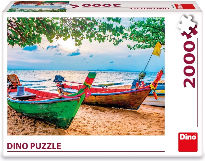 Dino Puzzle Fishing Boats 2000 Pieces