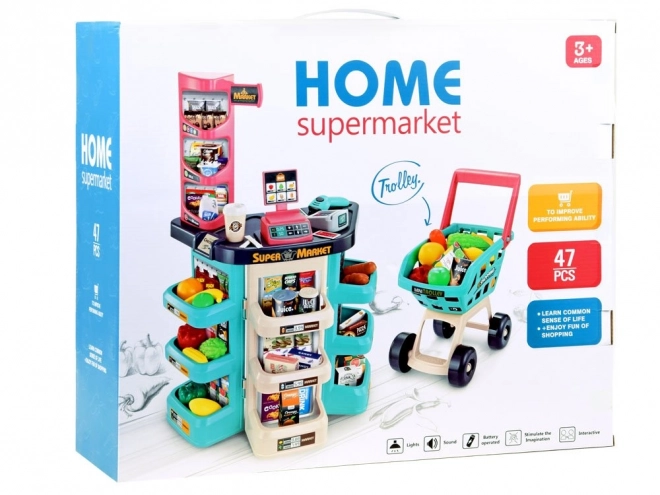 Supermarket Play Set with Shopping Cart