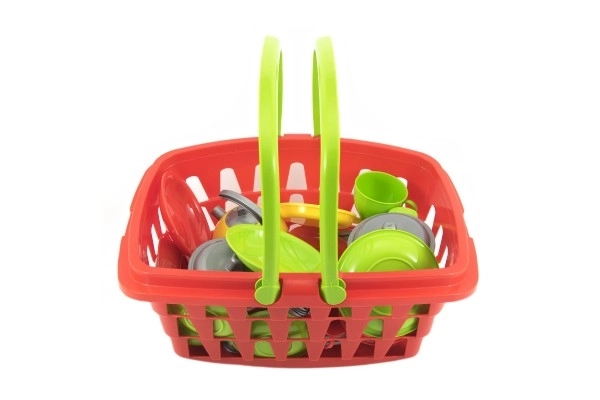 Shopping Cart with Play Cooking Set