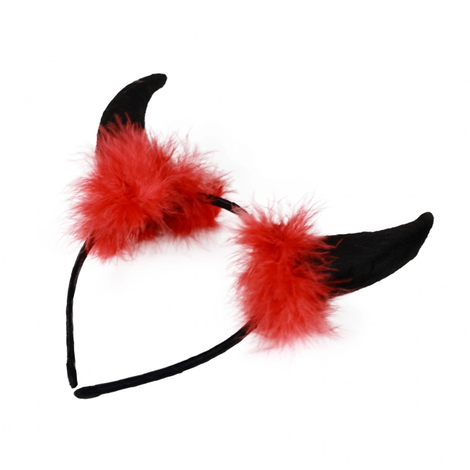 Devilish Horns with Felt and Feathers