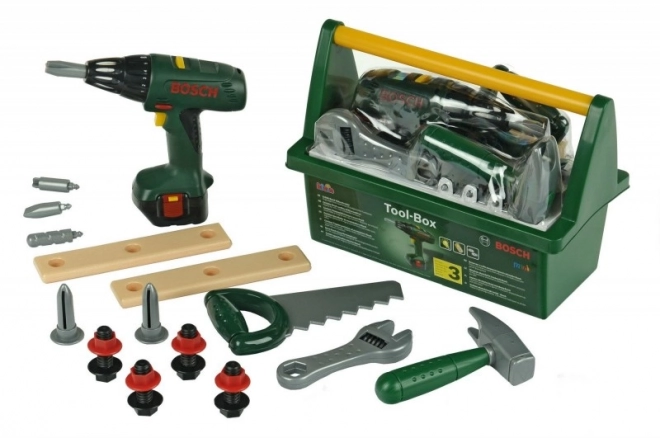 Toolbox with Bosch Drill and Tools