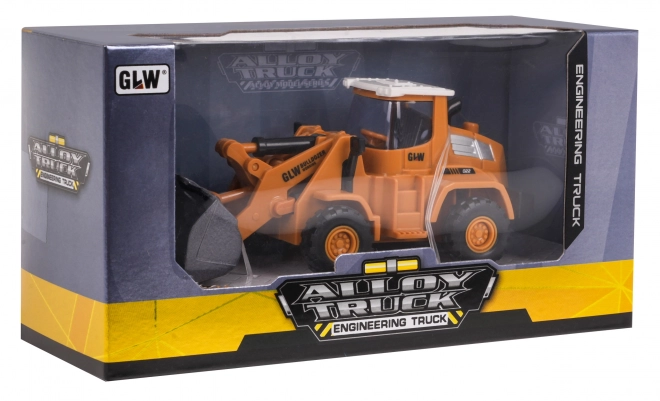 Children's Metal Bulldozer with Rubber Tires and Friction Drive