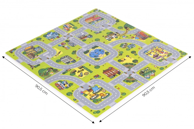 Children's Puzzle Foam Play Mat Town Design