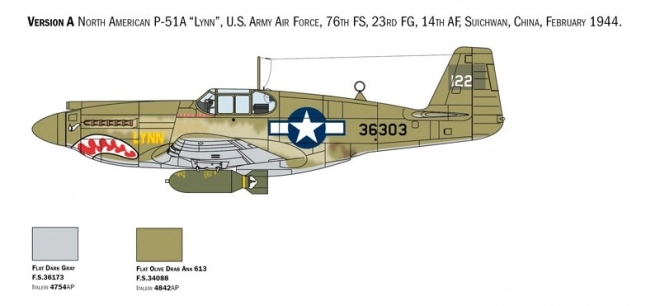 Plastic Model P-51A Mustang 1/72