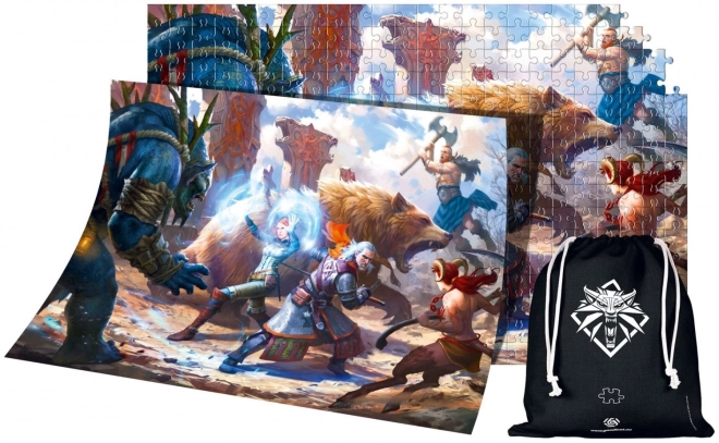 Puzzle Geralt e Triss in battaglia 1000 pezzi