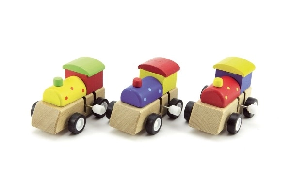 Wind-Up Wooden Train