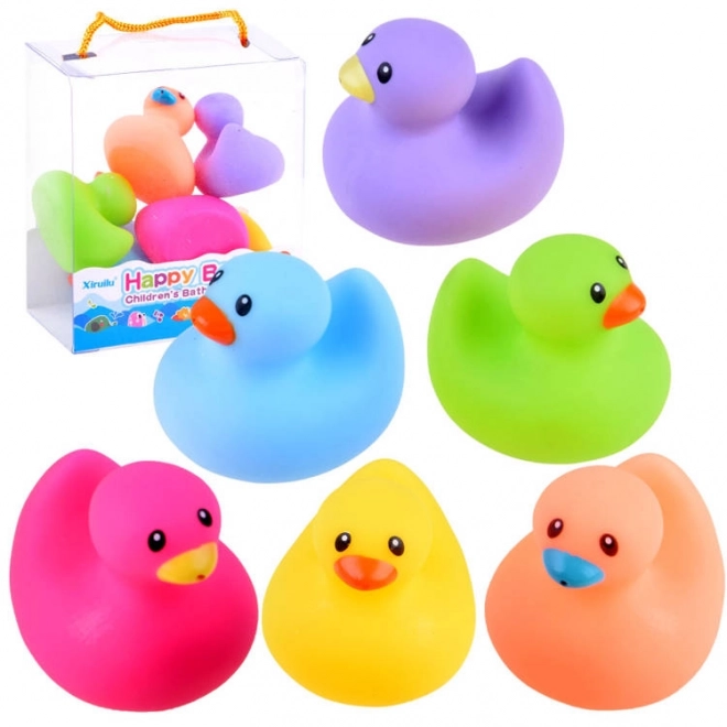 Colorful Rubber Bath Ducks