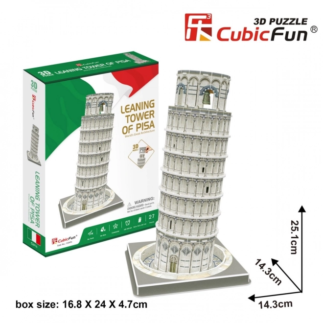 3D Puzzle Leaning Tower of Pisa