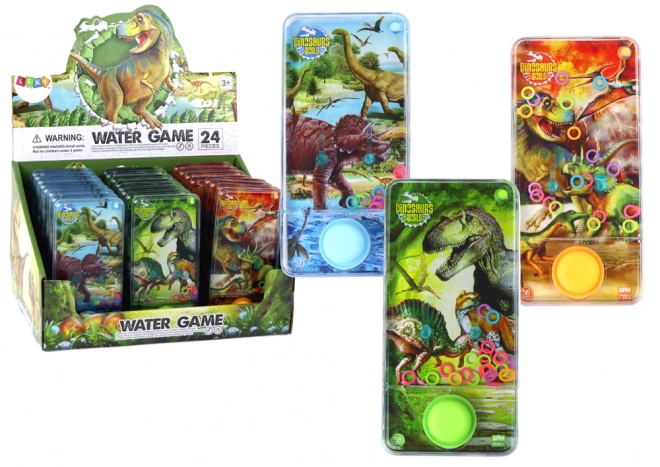 Water Dexterity Game with Dinosaurs