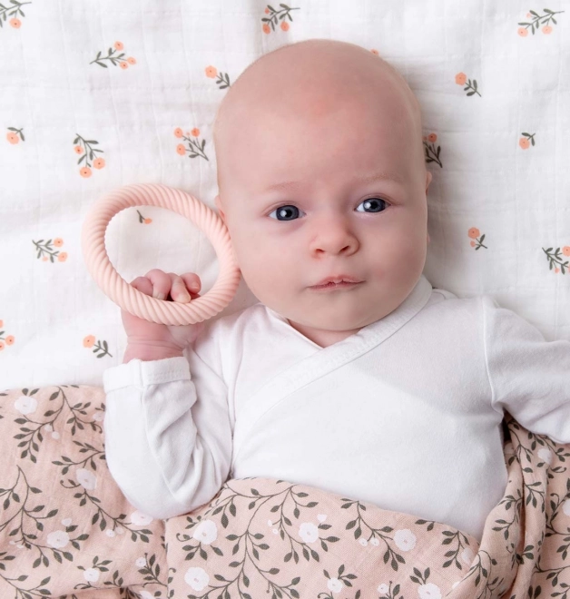 Silicone Baby Teethers - Strawberries and Cream Set