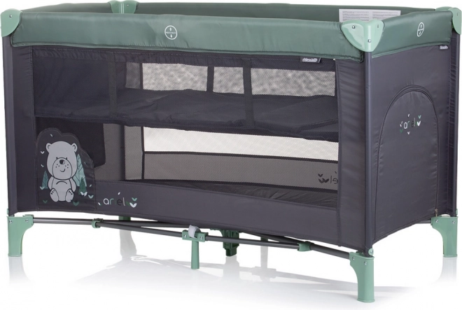 Chipolino Travel Cot Ariel Pastel Green