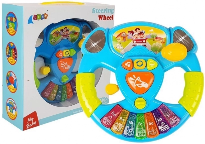 Interactive Baby Steering Wheel with Piano Sound and Lights