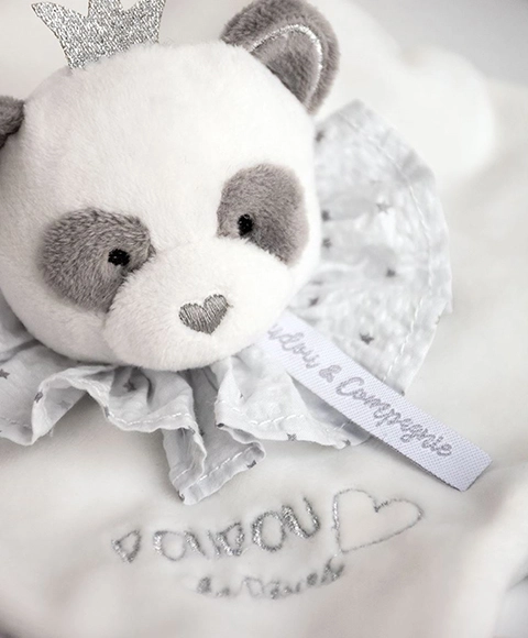 Plush Lovey Panda Gift Set