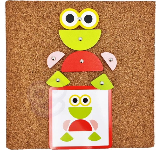Woopie Green Dřevěná příklepová hračka s kladívkem
