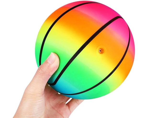 Colorful Rainbow Inflatable Ball for Kids