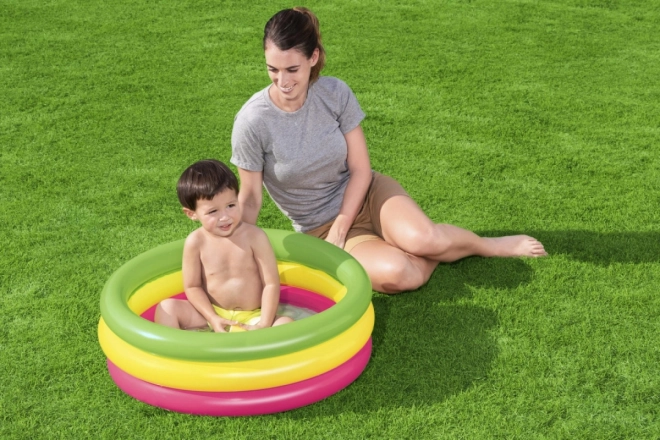 children's inflatable rainbow pool 70x24cm