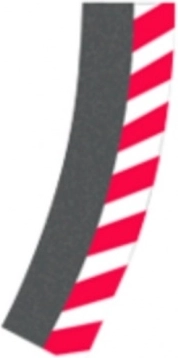 cordoli esterni per curva sopraelevata 2/30° R2 per piste CARRERA EVOLUTION, DIGITAL 132 e DIGITAL 124 (6 pz)