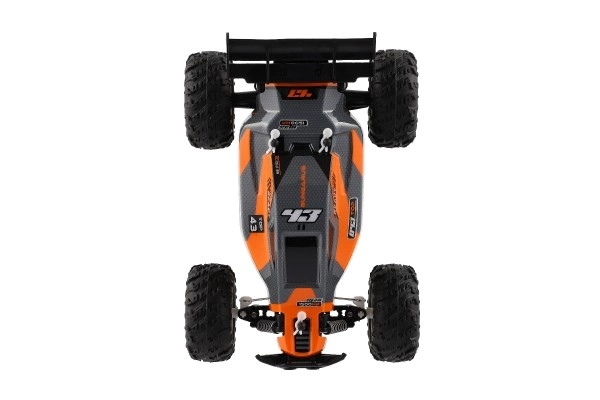 Auto RC Buggy Geschwindigkeit 2,4GHz Kunststoff 25cm auf Batterie in Box 31x14x18cm – Orange