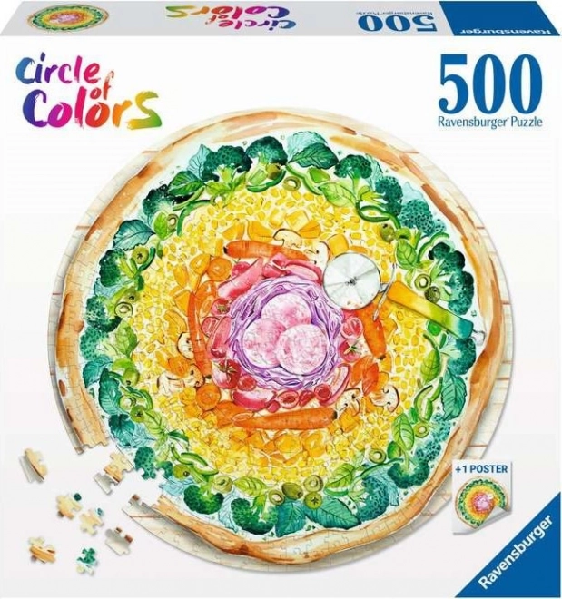 500 Piece Puzzle - Color Palette Pizza