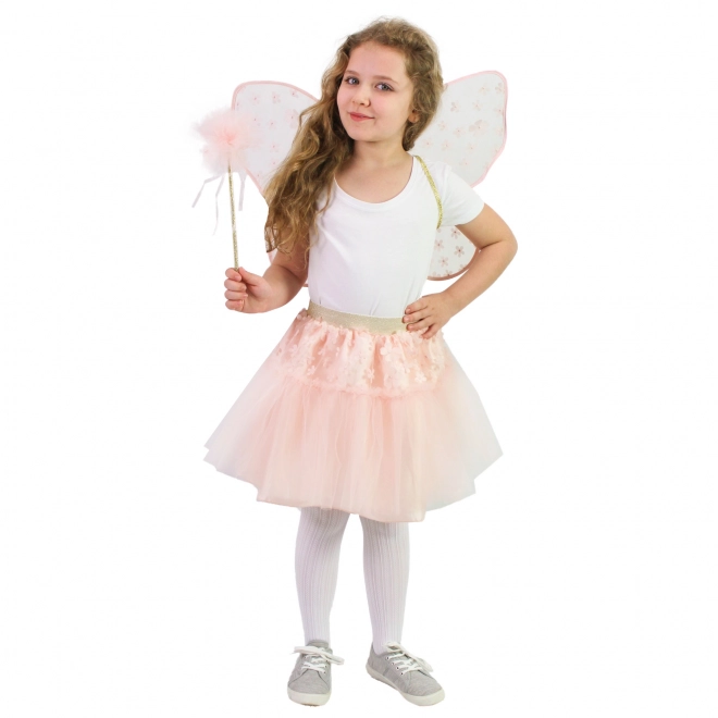 Flower Fairy Costume with Wand and Wings