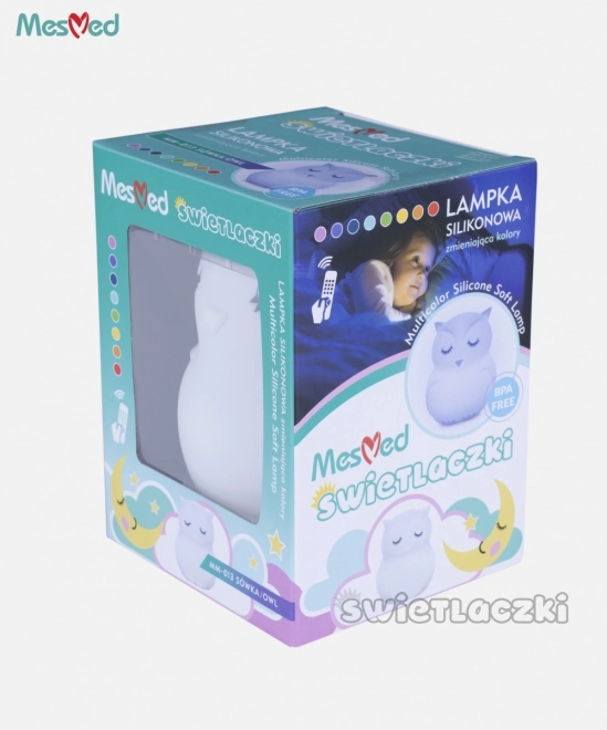 Silicone Night Light With Remote Owl