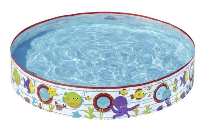 Inflatable Children's Pool with Coral Reef Design