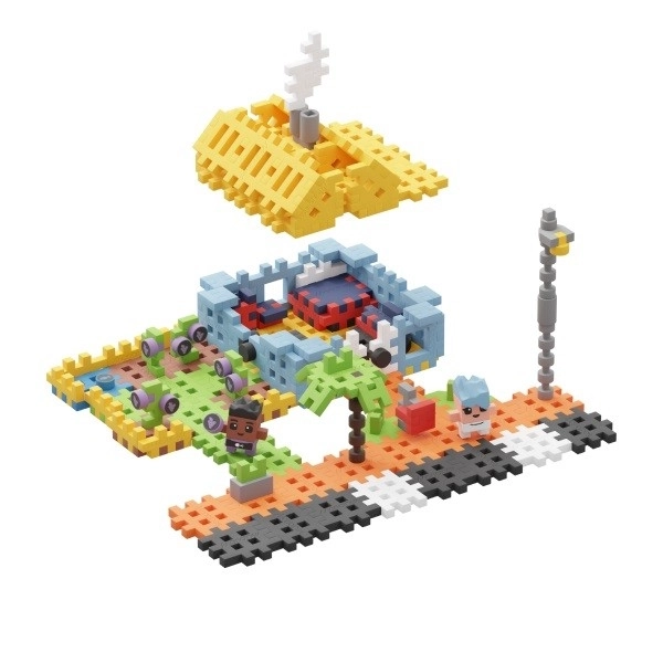 Waffle Building Blocks Mini City House