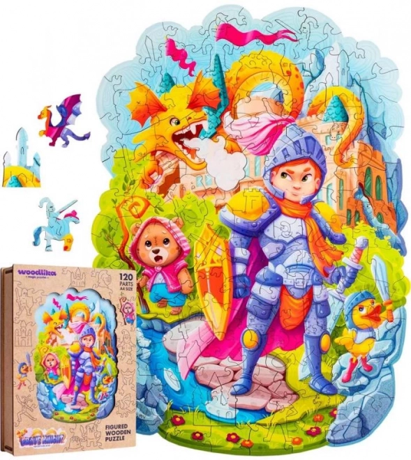 Colorful Wooden Puzzle - Brave Knight