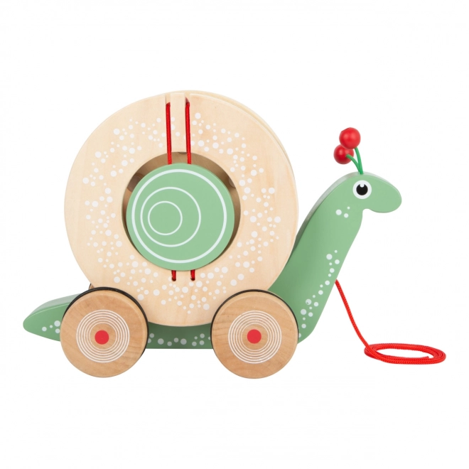 Montessori Pull-Along Snail with Shape Sorter