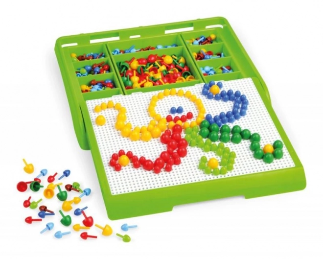 Mosaic Pegboard Set with 400 Colorful Pieces